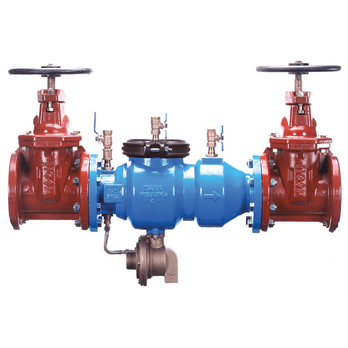 Zurn 4" 375 Reduced Pressure Principle Backflow Preventer, 4-375