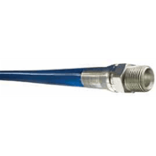 Piranha LLBU Series 3000 PSI Blue Jetting Line Hose Assy, 1/2" x 150', Ends MNPT, LLBU-MM08X150