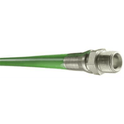 Piranha LLGR Series 4000 PSI Green Jetting Line Hose Assy, 1/2" x 100', Ends MNPT, LLGR-MM08X100