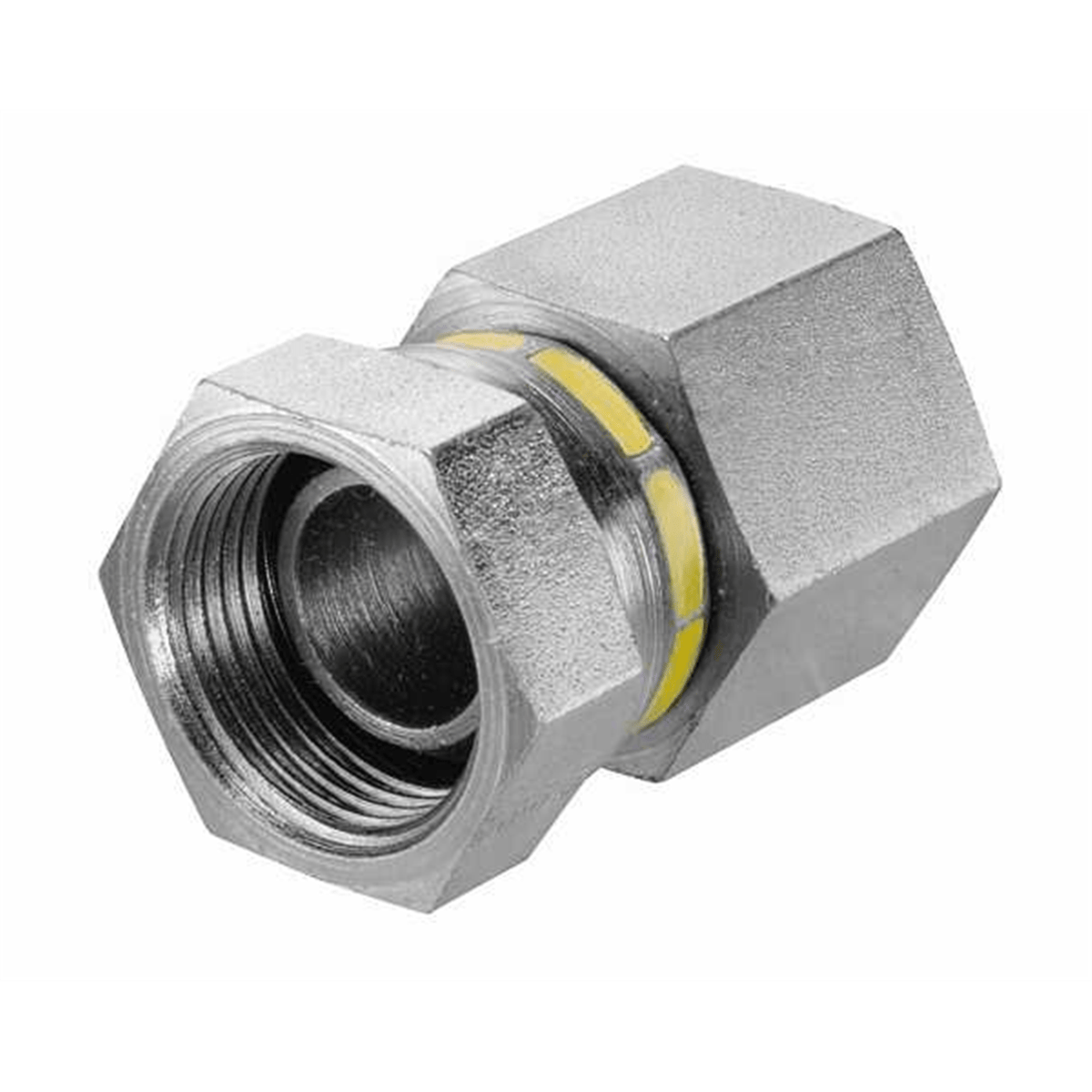 Piranha LLBU/LLGR/ Series Female Adapter Fittings, 1/2" Hose ID, FNPT x FNPT Swivel, A08FPX08FS