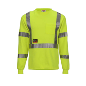 Tingley® Job Sight FR Class 3 T-Shirt, Hi-Vis Yellow, Size SM