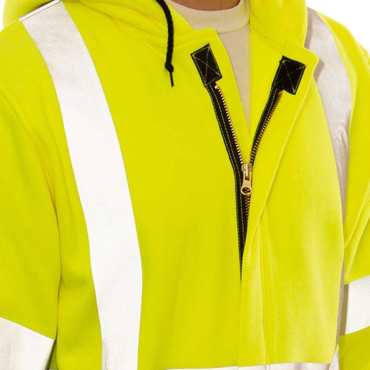 Tingley® Job Sight FR Zip-Up Hoodie, Hi-Vis Yellow, Size SM