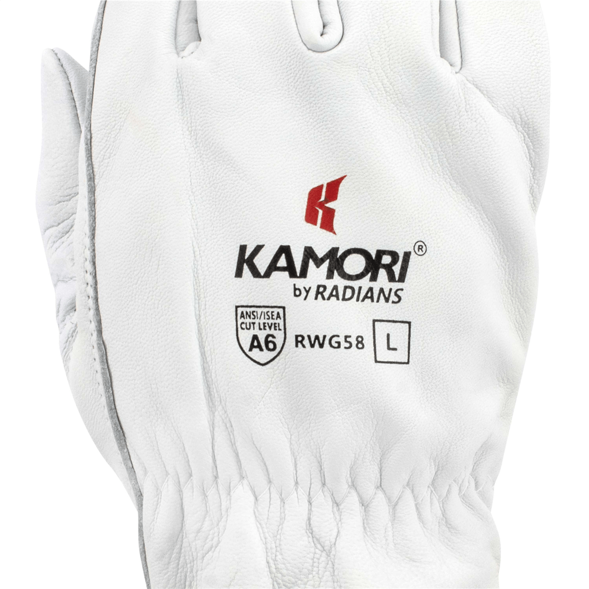 Radians® RWG58 KAMORI® A6 White Grain Goatskin Driver, Size XL