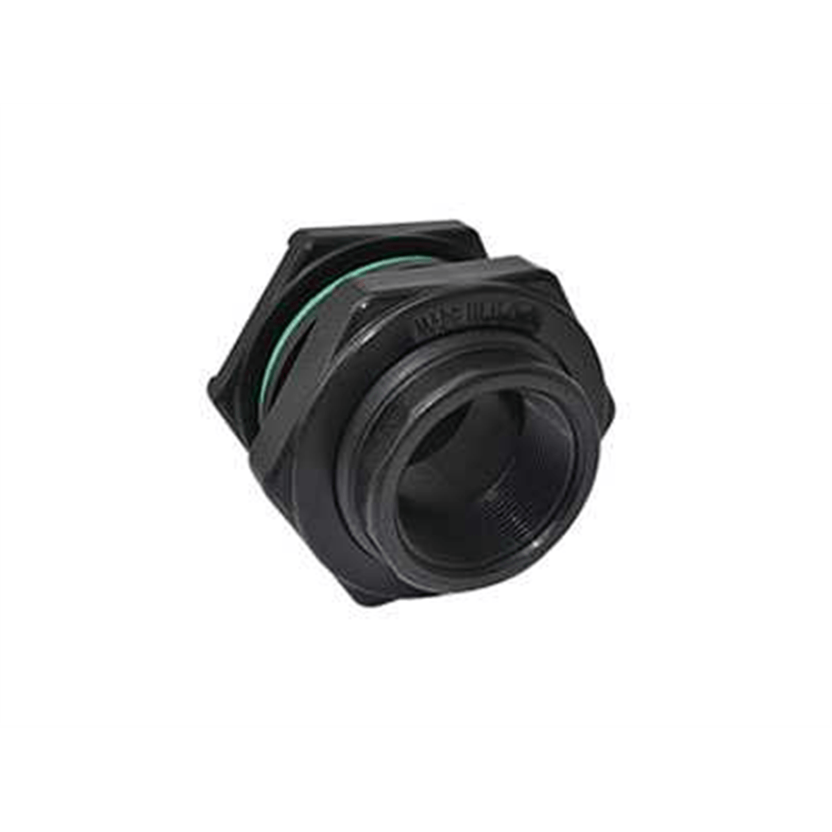 Abbott Rubber Polyproylene Bulkhead Fitting, 3/4" NPT(F), EPDM Washer for 1-5/8" Hole Size, TF075