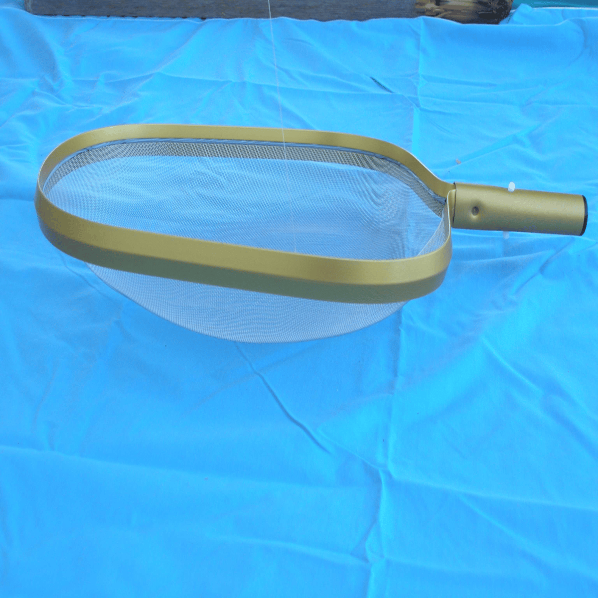 Nycon Products® Aluminum Prof. Skimmer 13"x14" Frame, 5" Handle, Fine Aluminun Mesh Bag 4" Depth