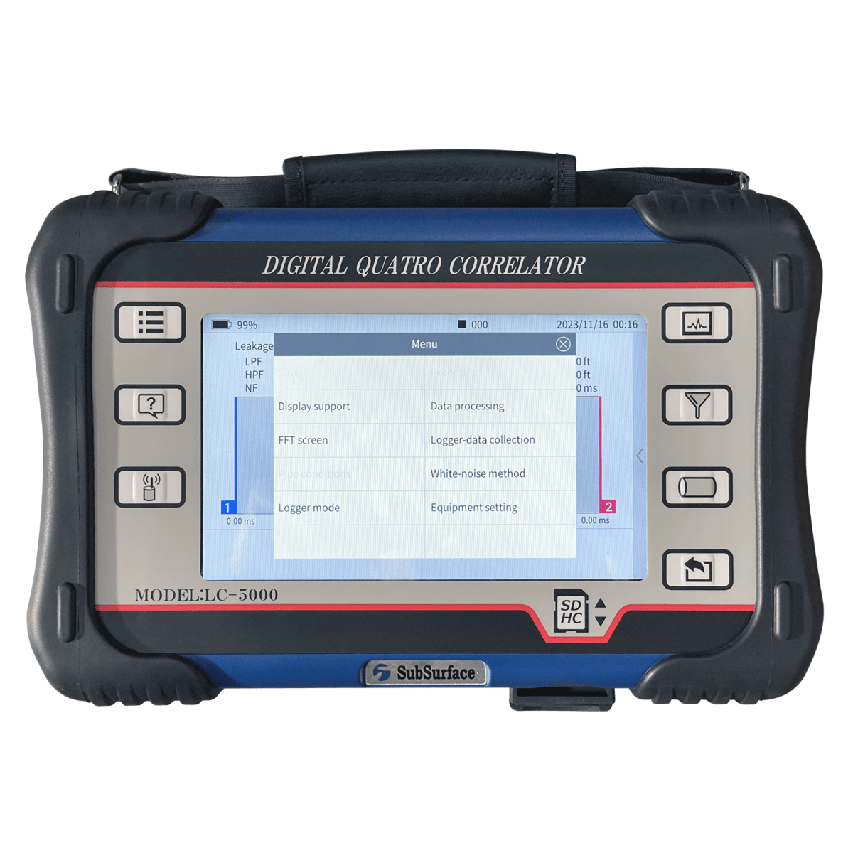 SubSurface Instruments® LC-5000 2 Pre-amp Leak Noise Correlator and Logger