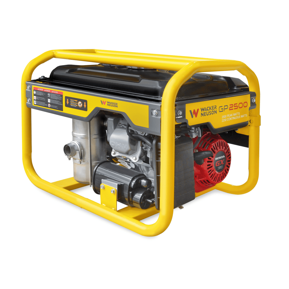 Wacker Neuson Portable Generator, Gas, Honda, 2500 W, GP2500A