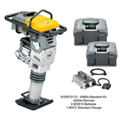 Wacker Neuson™ AS60e Standard Kit, AS60e Battery Rammer, (2) BOB10, BOC7