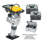 Wacker Neuson™ AS60e Quick Kit, AS60e Battery Rammer, (2) BOB10, BOC13