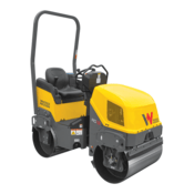 Wacker Neuson™ RD12A Ride-On Tandem Roller, Honda, Fixed Rops