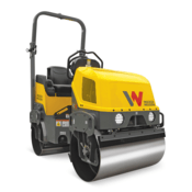 Wacker Neuson™ RD12A Ride-On Tandem Roller, Honda, Foldable Rops