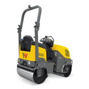 Wacker Neuson™ RD12A Ride-On Tandem Roller, Honda, Led Work Lights, Foldable Rops, Led Strobe, Backup Alarm
