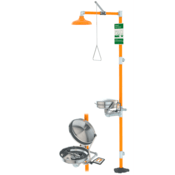 Guardian® Combination Safety Station, Plastic Shower Head, Stainless Steel Bowl w/ Cover G1902BC