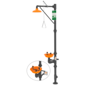 Guardian® Combo Safety Station, Plastic Shower Head/Bowl, PVC Pipe/Fittings, SS Ball Valves G1990
