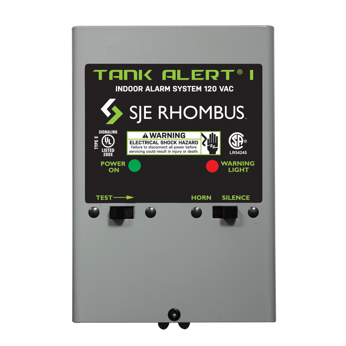SJE Tank Alert® I, 101-01H (120 VAC w/15’ SJE SignalMaster® High Level)