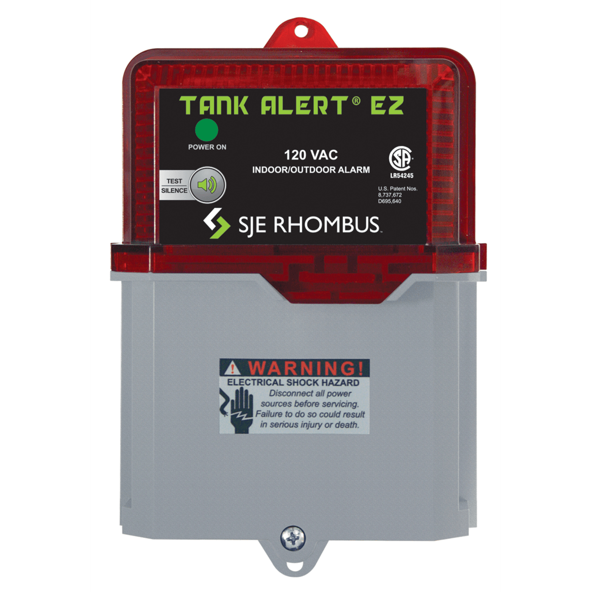 SJE Tank Alert® EZ, TAEZ-01H (120 VAC w/15’ SJE SignalMaster® High Level)