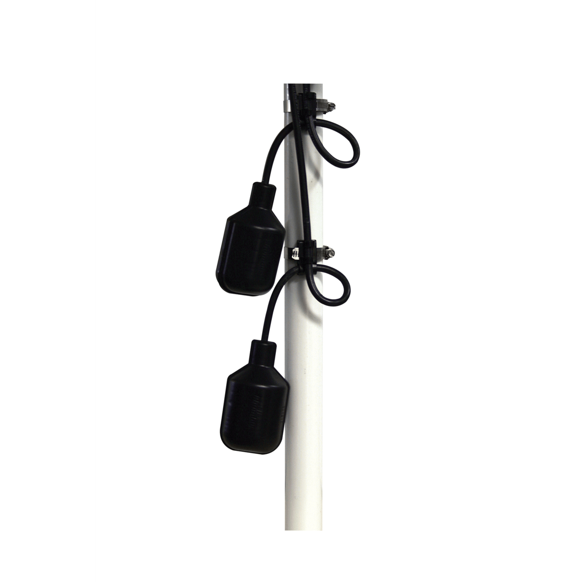 SJE Double Float® Master Pump Switch, Wide Angle, Pump Down, 120VAC, 15 FT, 15DFMMD1WP