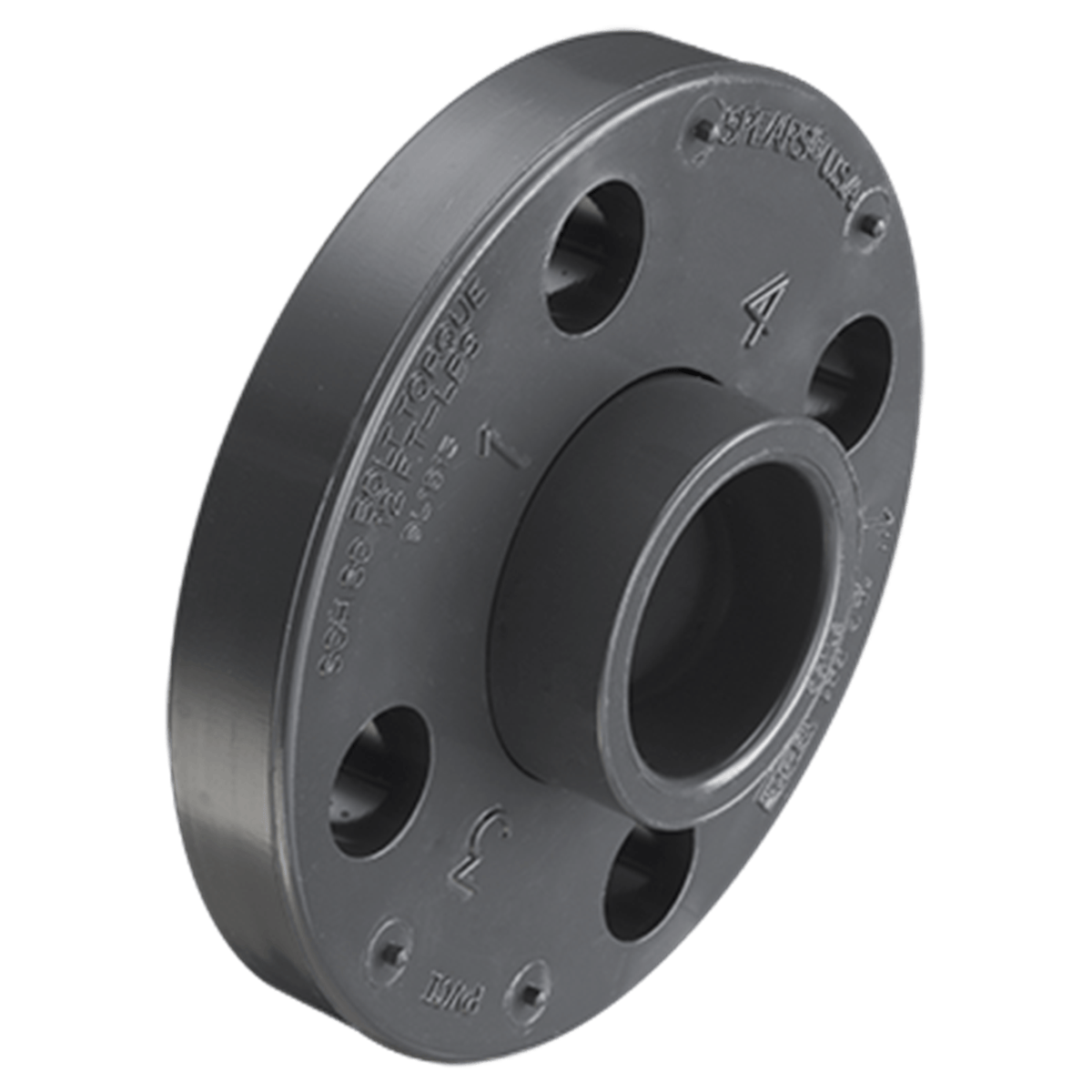 Spears Schedule 80 Van Stone Flange, Glass Filled Ring, 3", Slip, 854-030