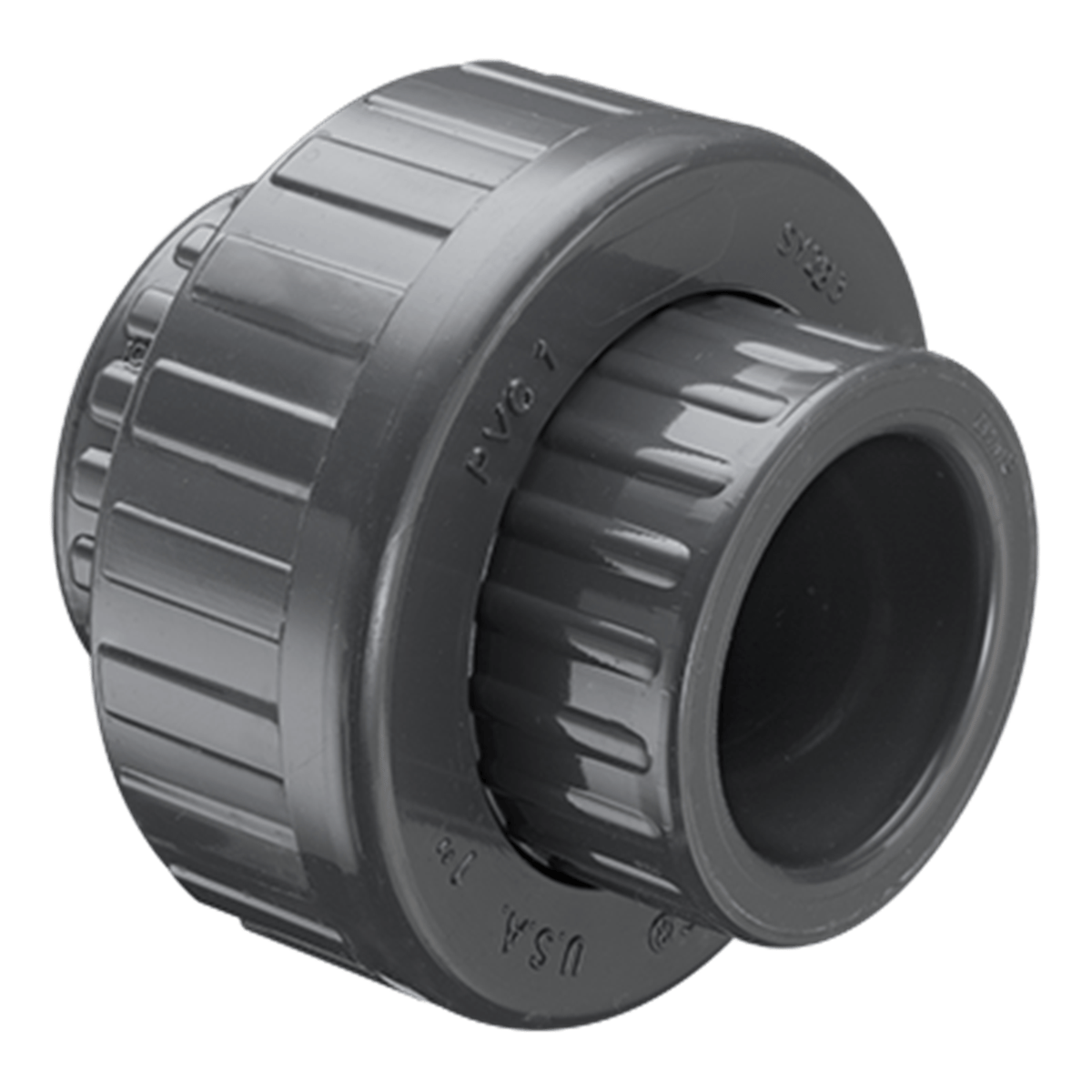 Spears Schedule 80 Union - FKM‚ 1", Slip x Slip, 8057-010
