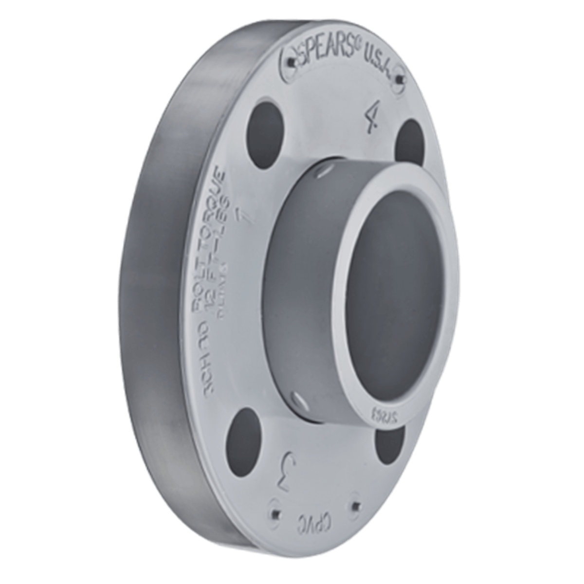 Spears Schedule 80 CPVC Van Stone Flange, 1-1/2", Slip, 854-015C