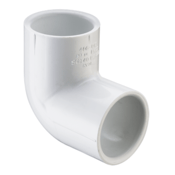 Spears Schedule 40 PVC 90 Degree Elbow‚ 5" Slip x Slip 406-050, Case of 4,