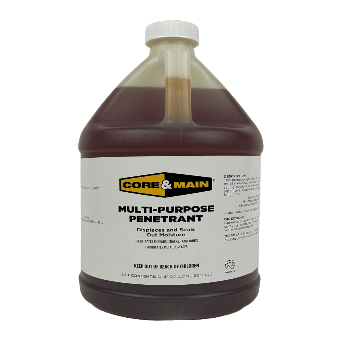 Core & Main Lubricant, Multi-Purpose Penetrant, 1 Gallon, 4/Pack
