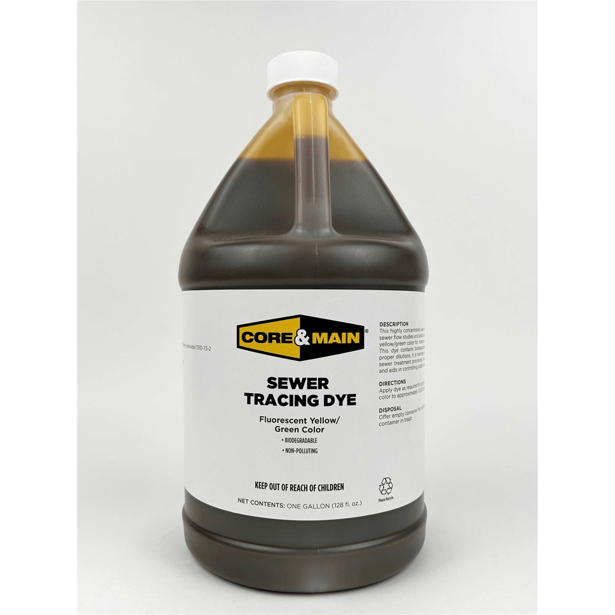 Core & Main Sewer Tracing Dye, 1 Gallon, 4/Pack
