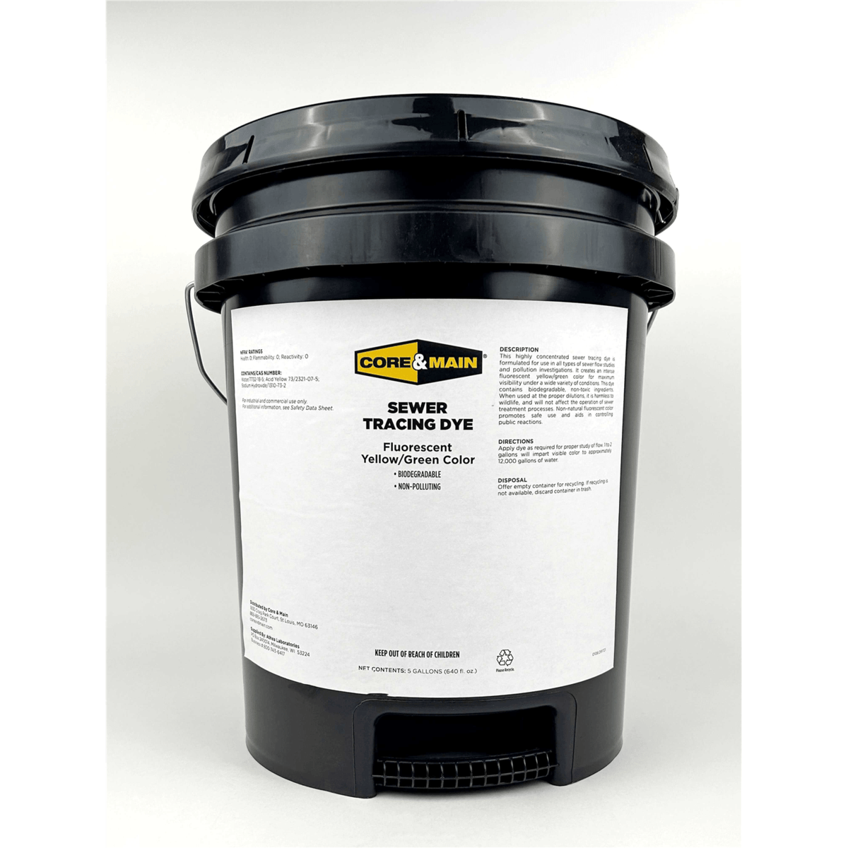 Core & Main Sewer Tracing Dye, 5 Gallon