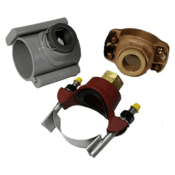 Seametrics® Installation Fitting, Ductile Iron Saddle, 8" Pipe, MF82S-F-800
