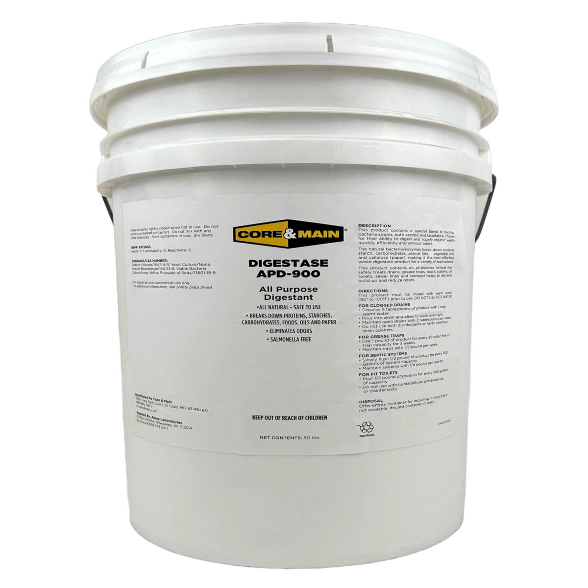 Core & Main Digestase APD 900, 50 lb Pail