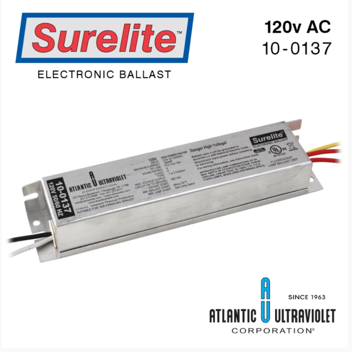 Atlantic Ultraviolet Surelite™ Ballast for R-Can/Sterilight 10-0137