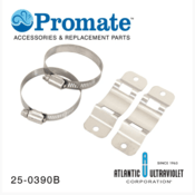 Atlantic Ultraviolet Promate™ Bracket Kit for Minipure® UV Water Purifier Models MIN-1 & MIN-1.5