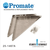 Atlantic Ultraviolet Promate™ Wall Mounting Kit for Sanitron® Purifiers A2400, S2400B, & S2400C