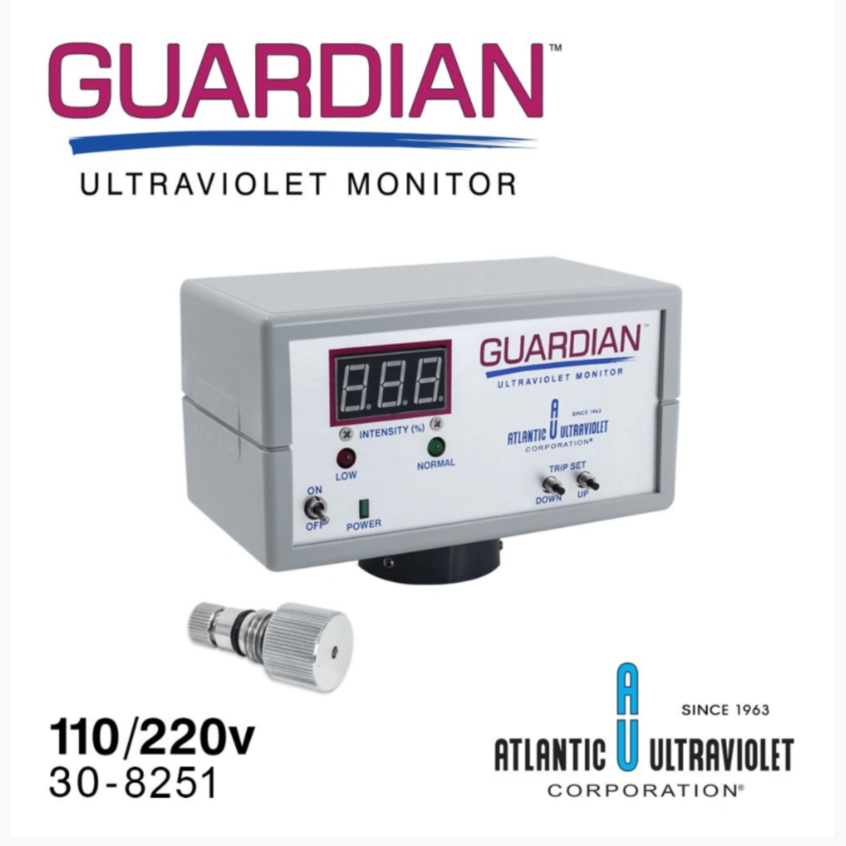 Atlantic Ultraviolet Guardian™ UV Monitor for All MightyPURE® Models and Sanitron® S17A-S50C