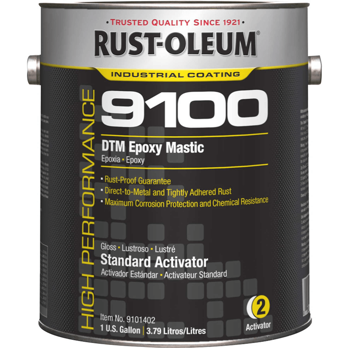 Rust-Oleum® 9100 Standard Activator Gloss Finish 340 VOC, 1 Gallon 9101402