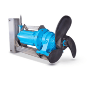 Air-O-Lator Submersible Mixer, Gear Direct, 5 HP, 26" Prop Diameter, 13,000 GPM
