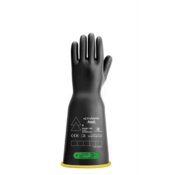 ActivArmr Electrical Insulating Gloves Class 3, Black Coating, Yellow Liner, Bell Cuff, Size XL