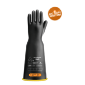ActivArmr Electrical Insulating Gloves Class 4, Black Coating, Yellow Liner, Bell Cuff, Size XL