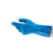 AlphaTec 62-401 Heavy-Duty Rubber-Coated Gloves, Size S