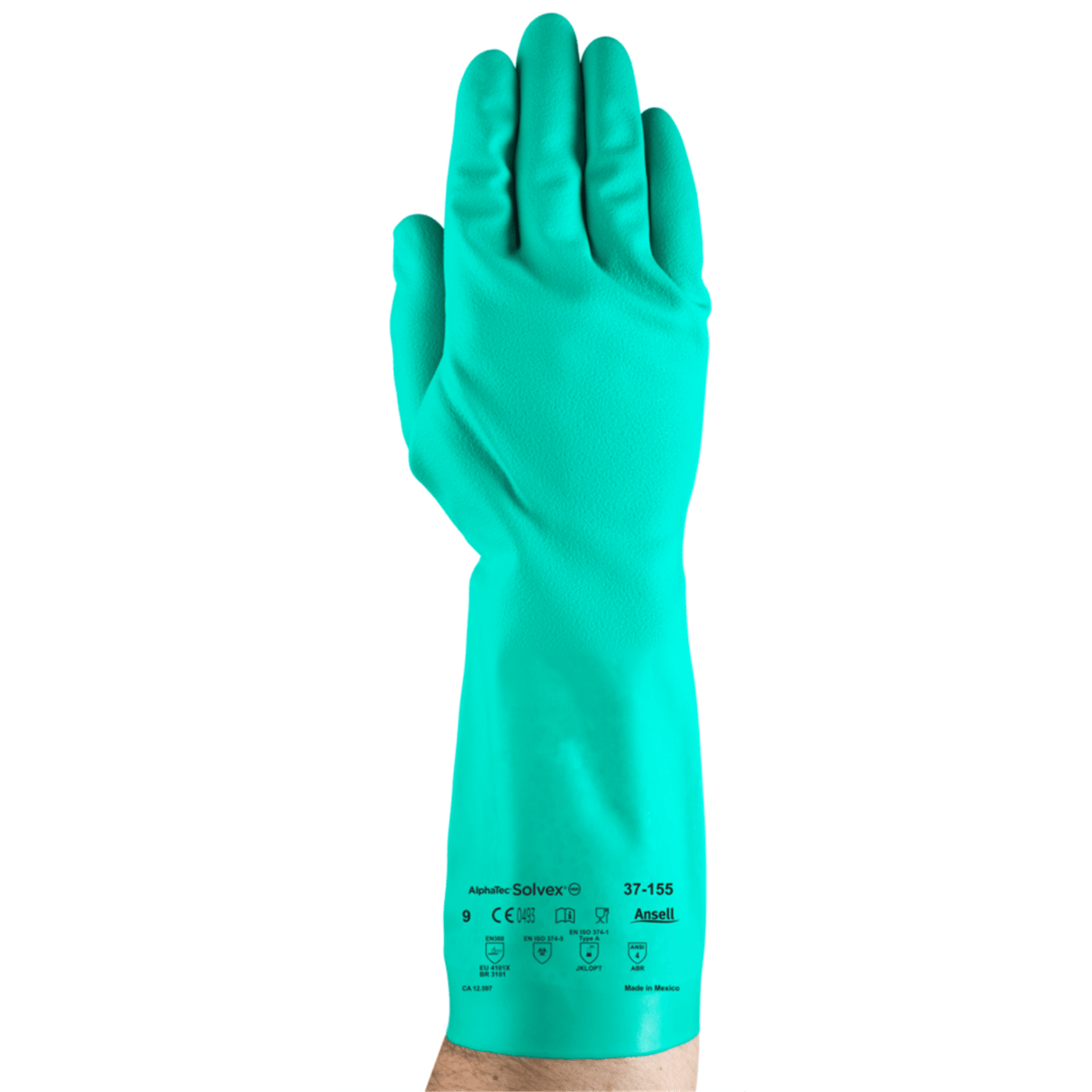 AlphaTec Solvex 37-155 Chemical-Resistant Gloves, Size XXL