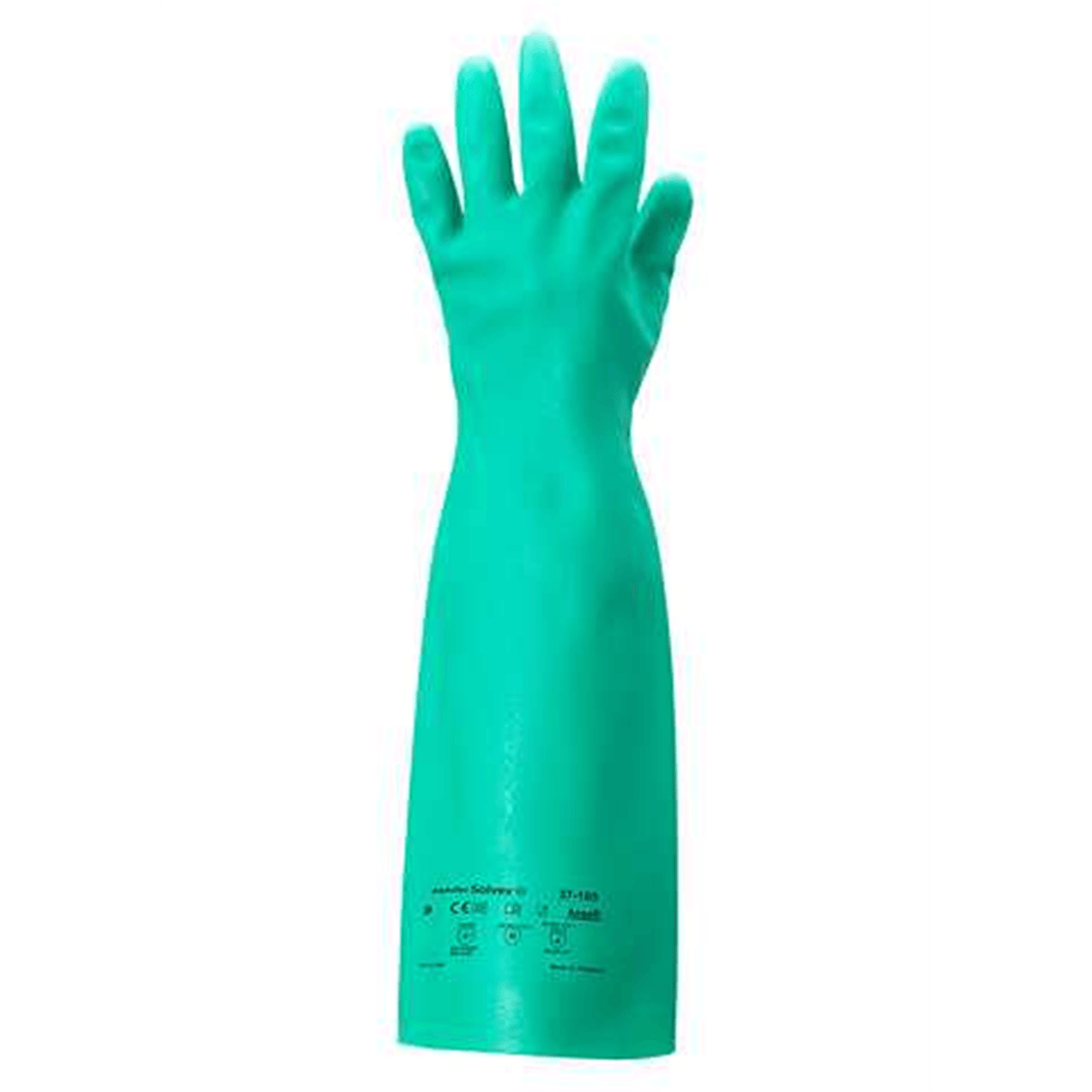 AlphaTec Solvex 37-185 Elbow-Length Chemical Gloves, Size S