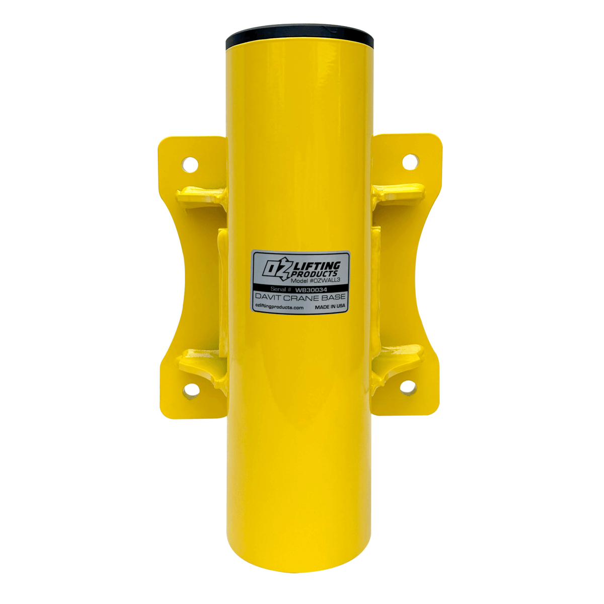 OZ Lifting Wall Mount Base for OZ500DAV and OZA500DAV Steel and Alumi-Lite® Davit Cranes OZWALL3