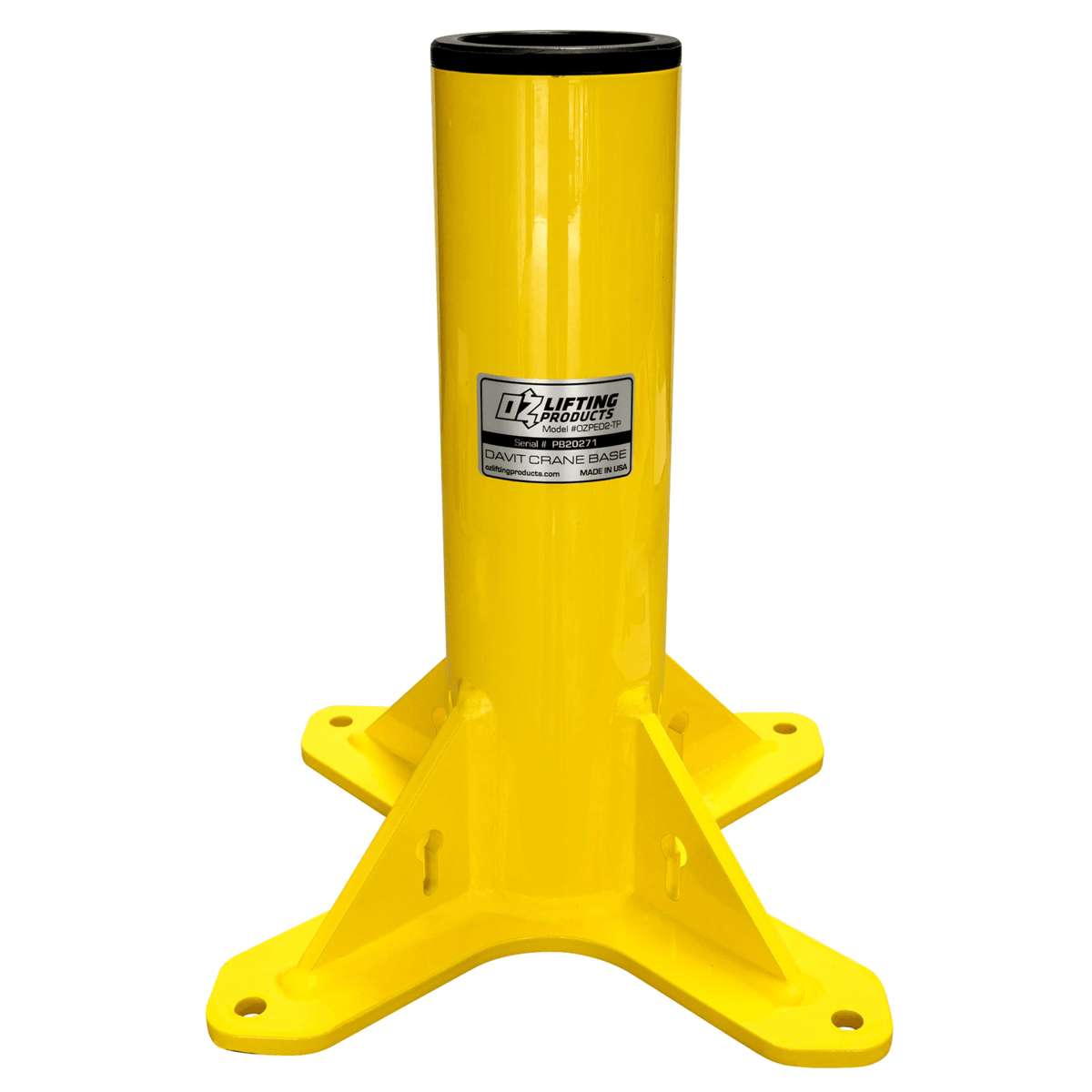 Oz Lifting Pedestal Base for OZTP500DAV Tele-Pro Davit Crane OZPED2-TP
