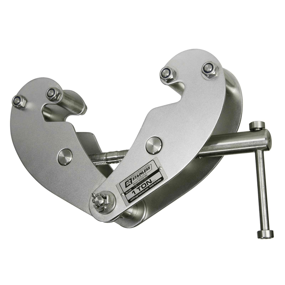 Oz Lifting 1 T Stainless Steel Beam Clamp OZSS1BC