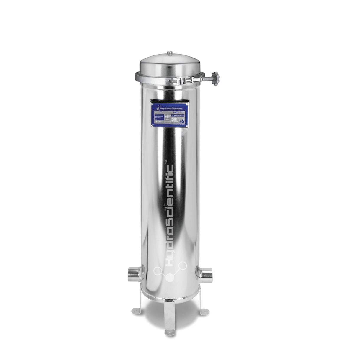 HydroScientific Band Clamp 90 Jumbo Filter Housing, Fits 30-3/4" Jumbo Cartridges, 2" FNPT, 304 SS