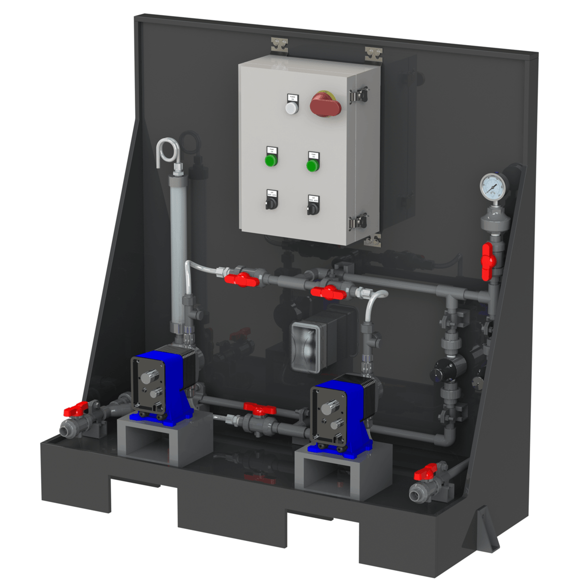 Duplex Integrated Chemical Metering Skid System, M200-CMPD