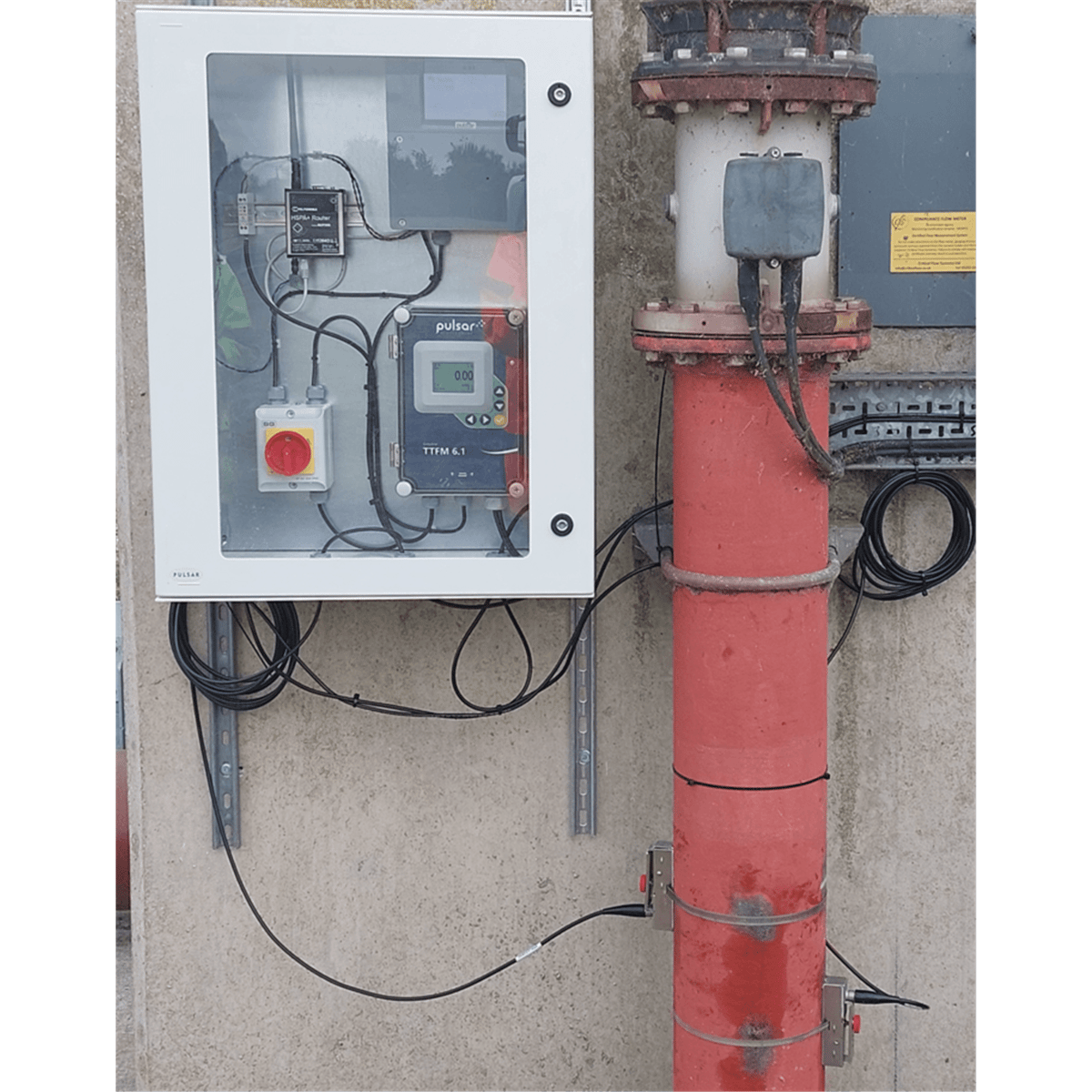 GREYLINE Transit Time Flowmeter, TTFM 6.1, 50' Cable, TTFM 6.1 A1A1B1B1A