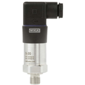 WIKA S-20 Pressure Transmitter, 1/4" MNPT, 6 ft flying leads, 0-15 PSI, 4-20mA Output