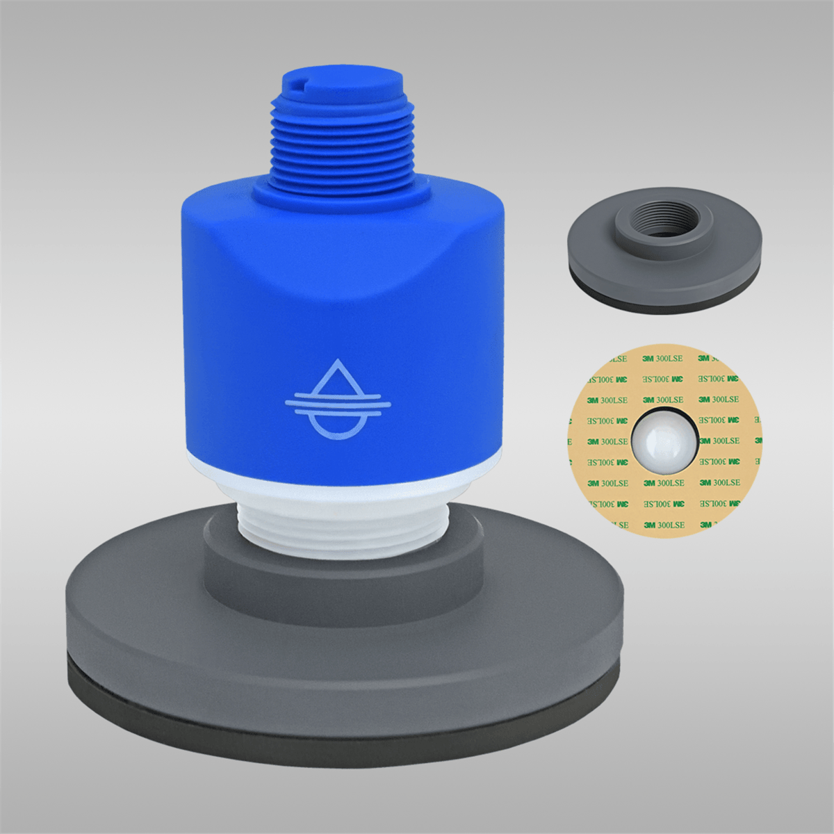Flowline LM53-4855 Adhesive tank top fitting for mounting 1.5 inch NPT without cutting hole, PVC