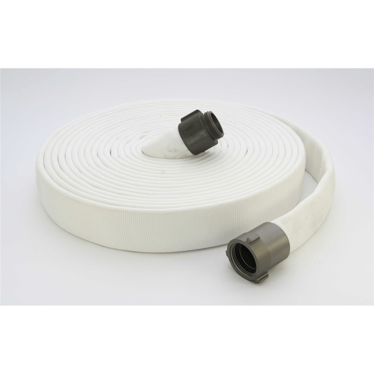 Abbott Rubber, 2-1/2 ID X 10 FT 600# TEST SINGLE JACKET FIRE HOSE ASSEMBLY with M&F ALUMINUM ROCKER LUG - NST